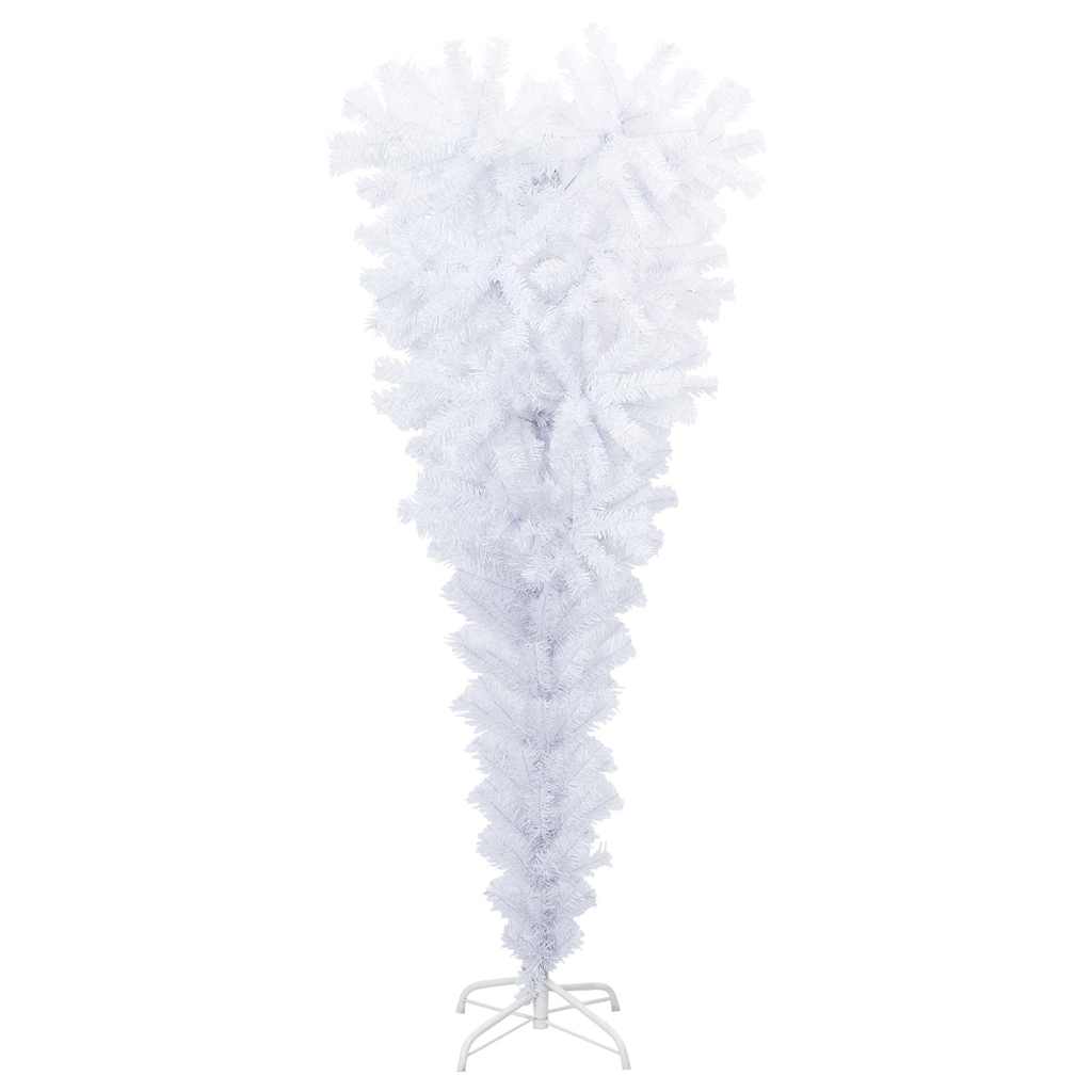 fehér fordított műkarácsonyfa állvánnyal 120 cm