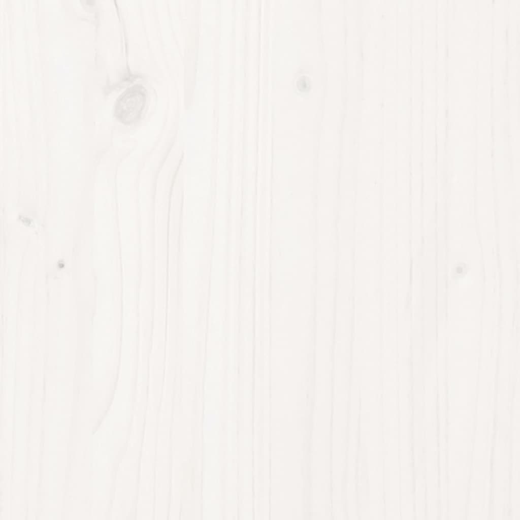 fehér tömör fenyőfa ágykeret 90 x 200 cm