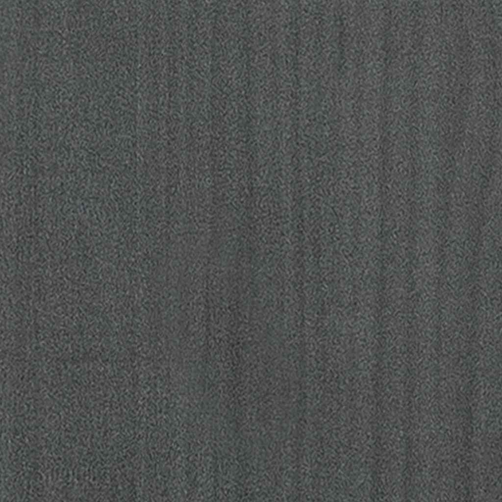 szürke tömör fenyőfa ágykeret 200x200 cm