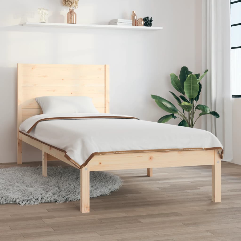 Small Single tömör fa ágykeret 75 x 190 cm