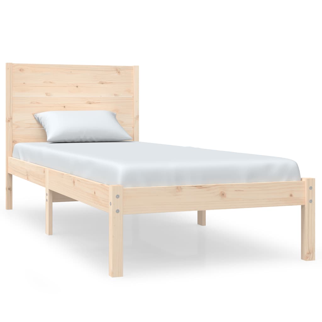 tömör fenyőfa ágy matrac nélkül 90 x 200 cm