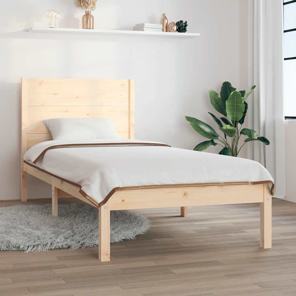 tömör fenyőfa ágy matrac nélkül 90 x 200 cm