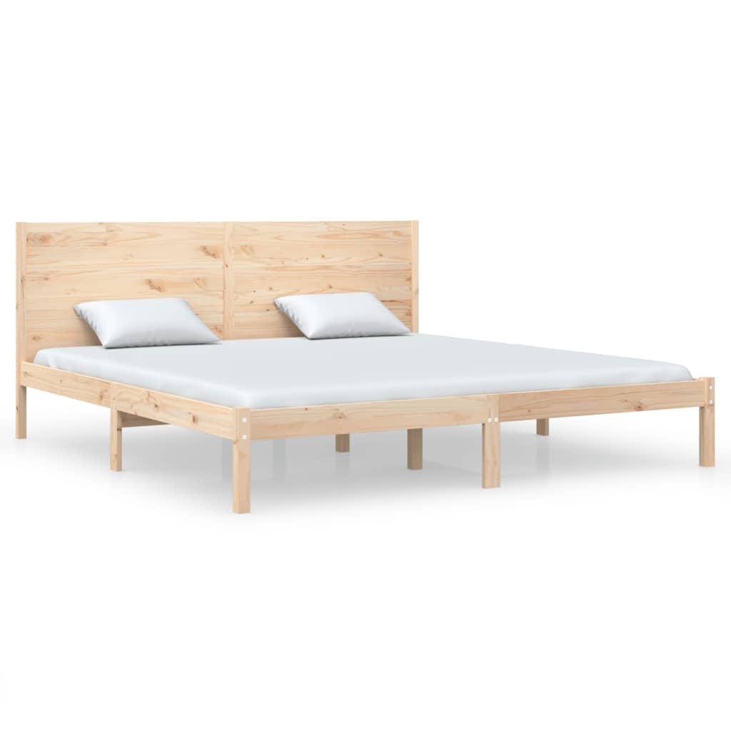 tömör fenyőfa ágy matrac nélkül 200 x 200 cm