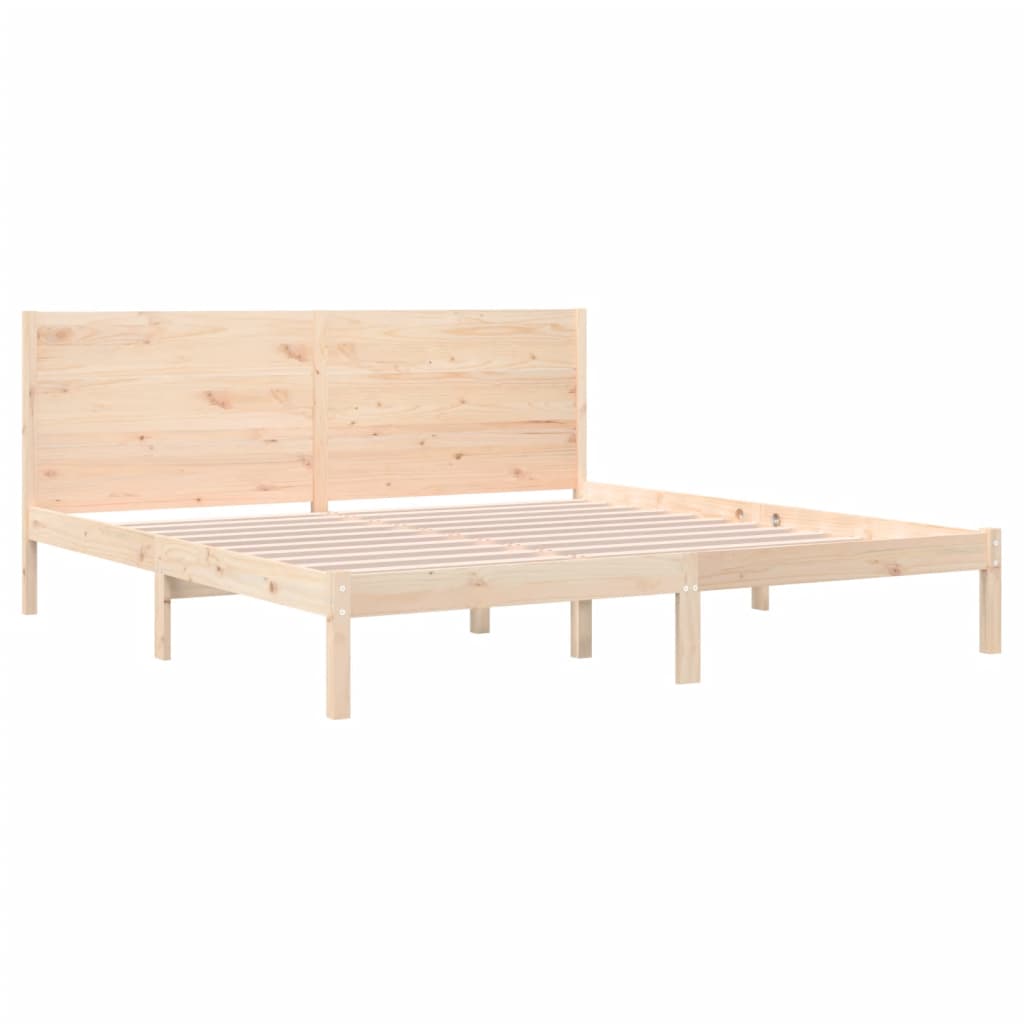 tömör fenyőfa ágy matrac nélkül 200 x 200 cm