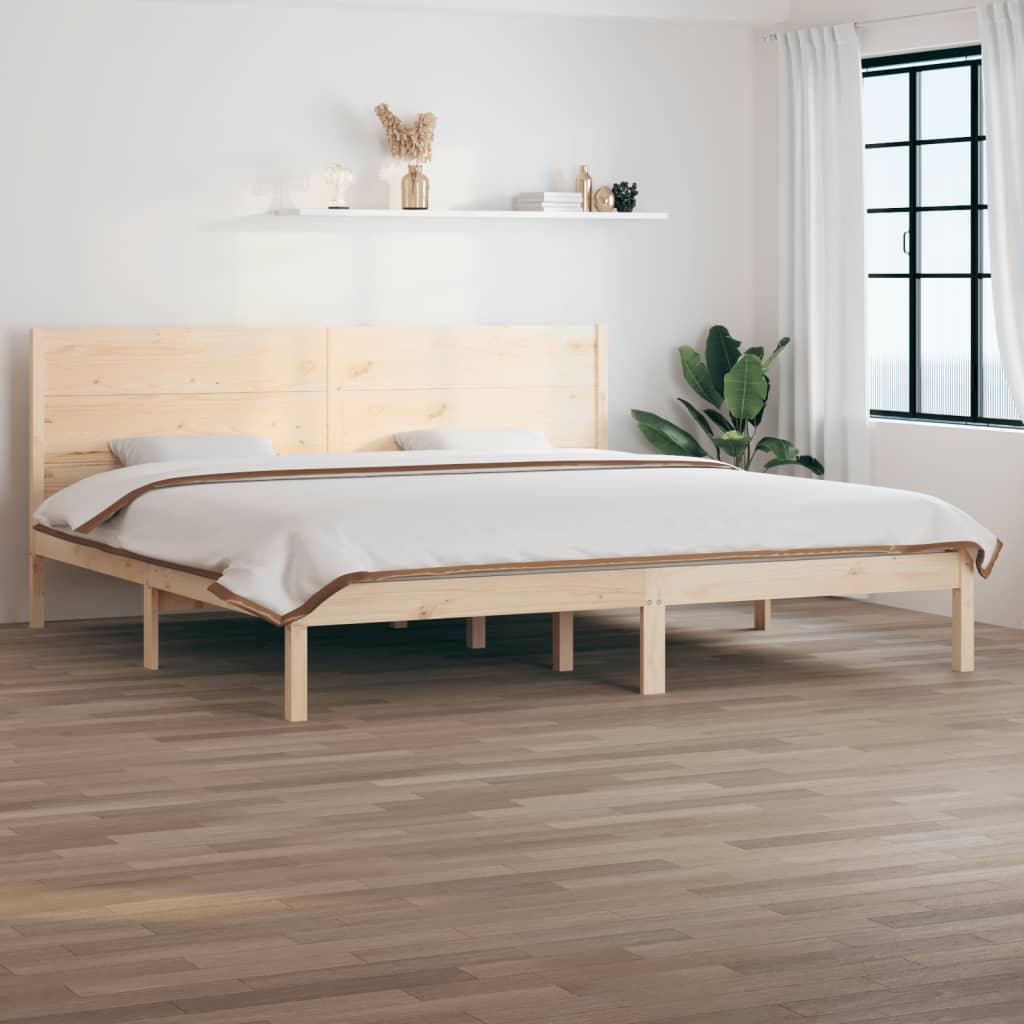 tömör fenyőfa ágy matrac nélkül 200 x 200 cm