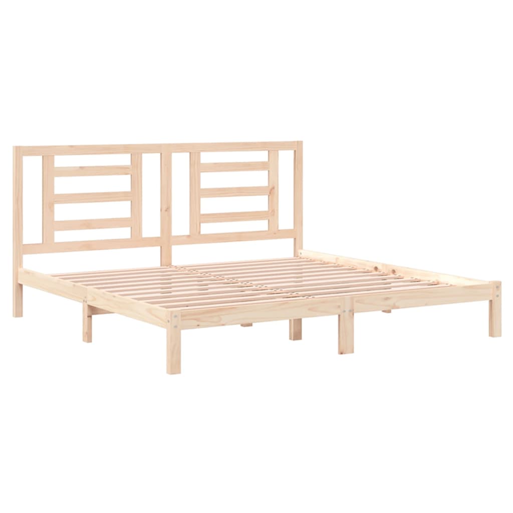 tömör fenyőfa ágy matrac nélkül 200 x 200 cm
