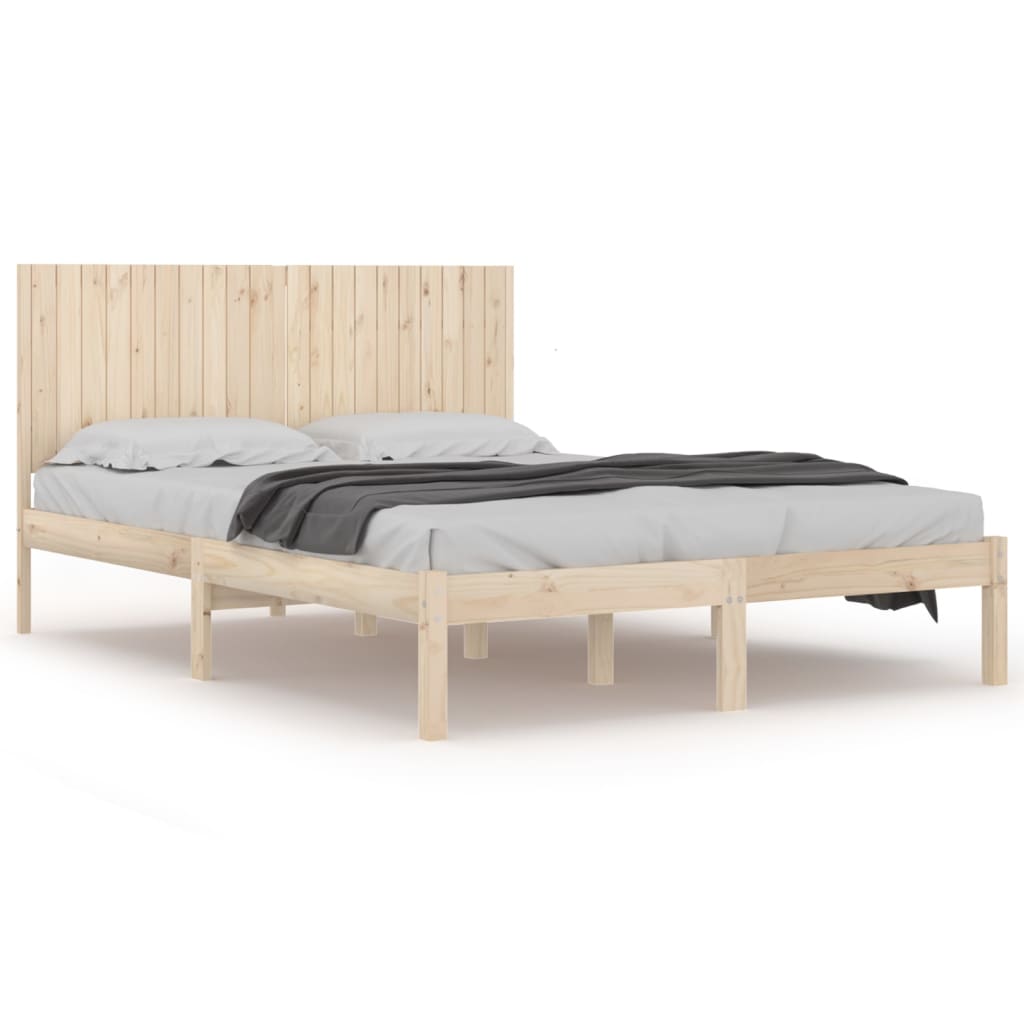 tömör fenyőfa ágy matrac nélkül 200 x 200 cm