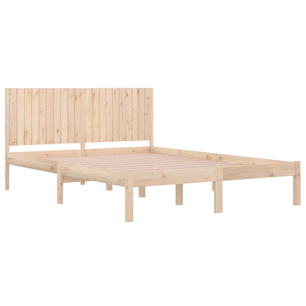 tömör fenyőfa ágy matrac nélkül 200 x 200 cm