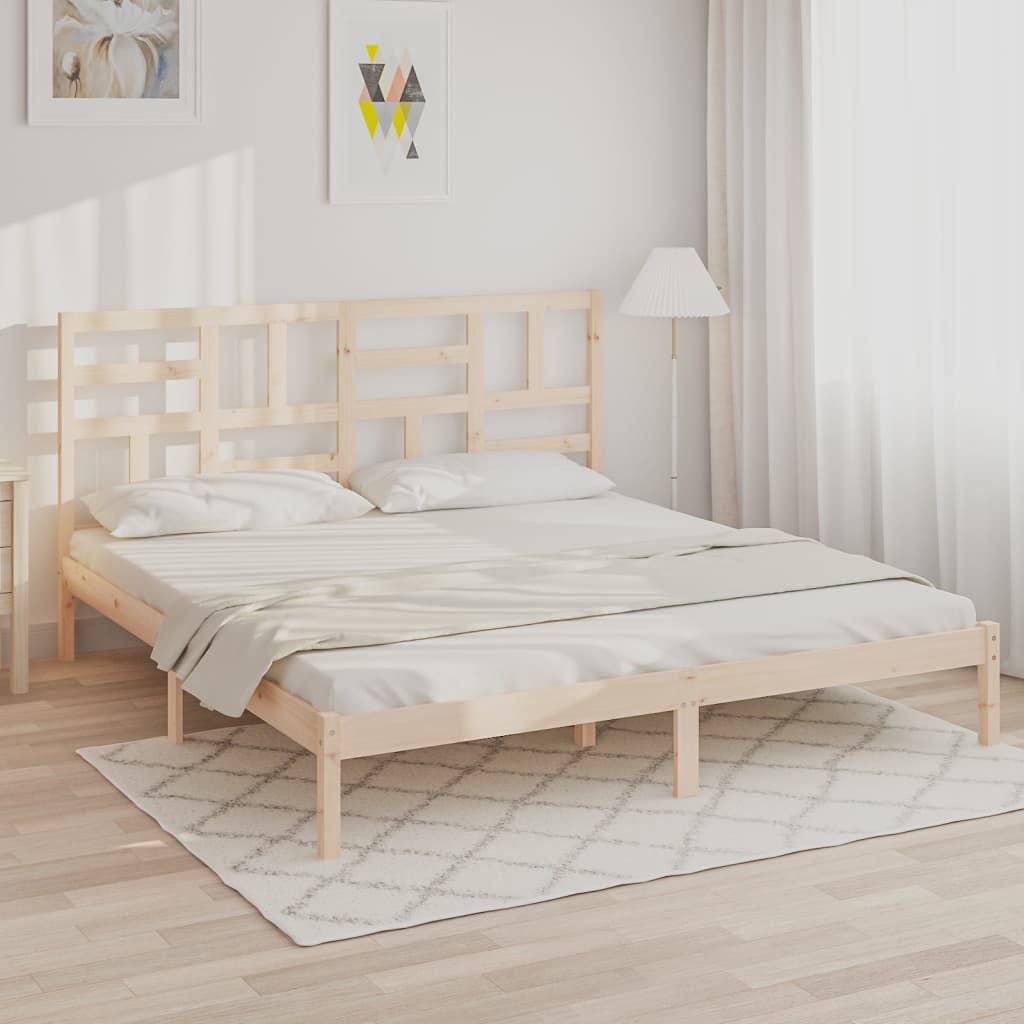 tömör fa ágykeret matrac nélkül 200 x 200 cm