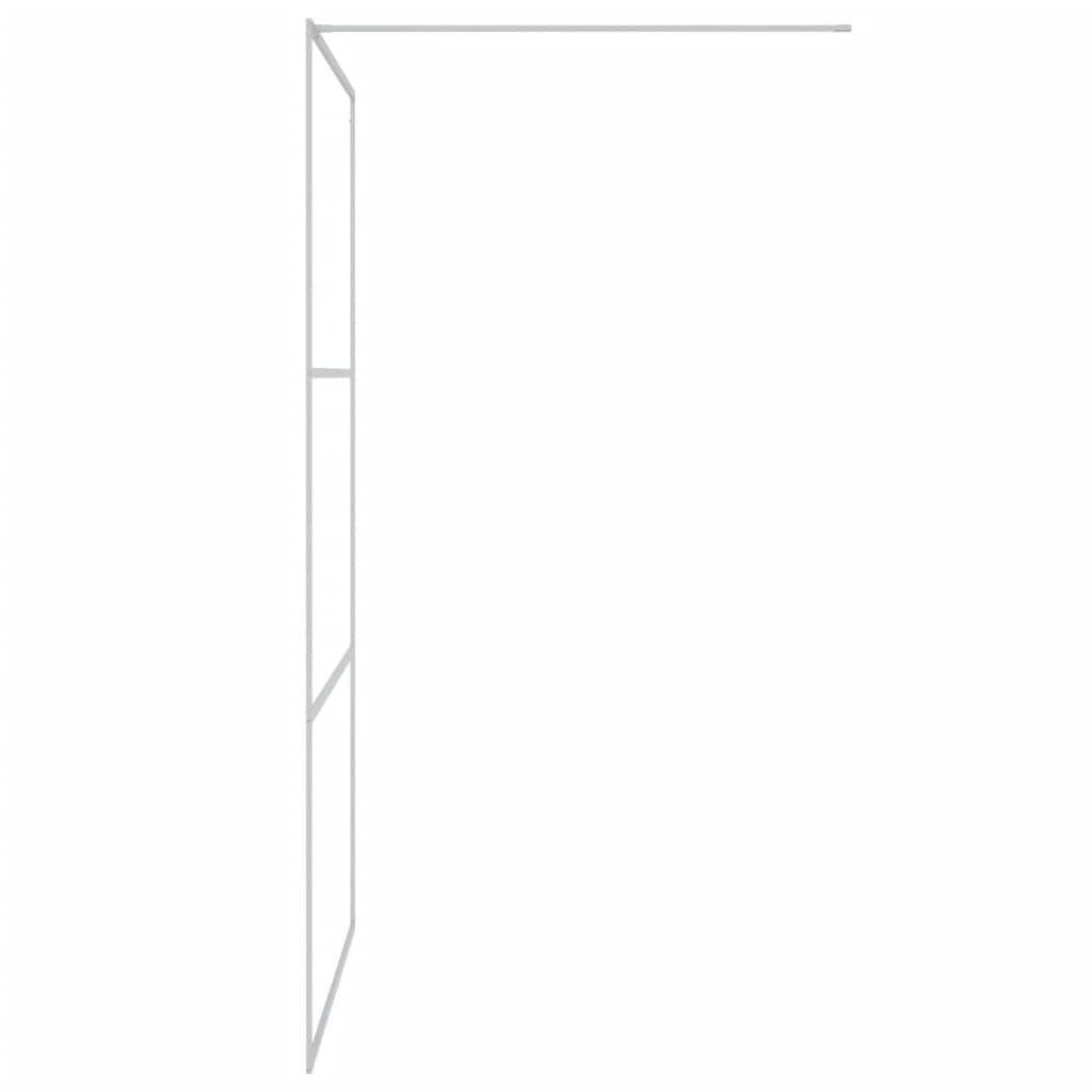 ezüstszínű átlátszó ESG üveg zuhanyfal 115x195 cm