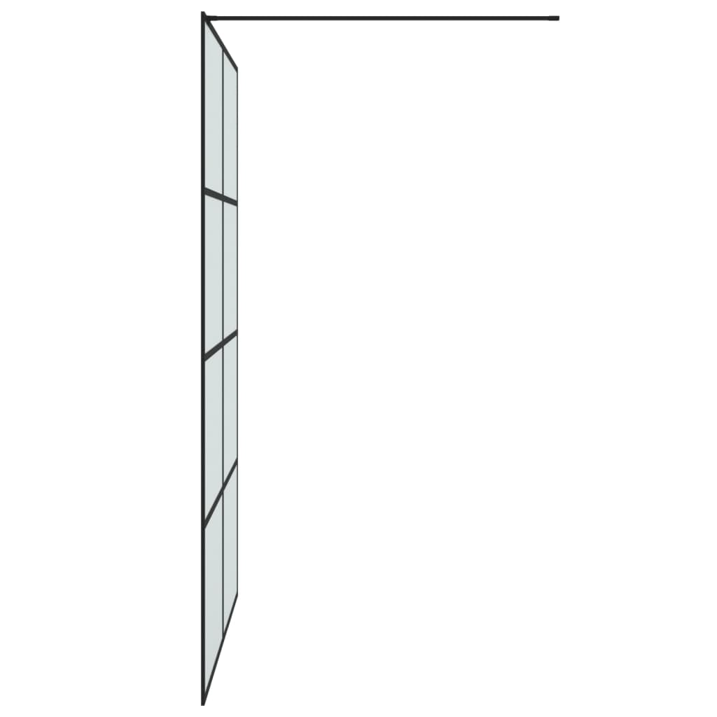 fekete ESG tejüveg zuhanyfal 140x195 cm