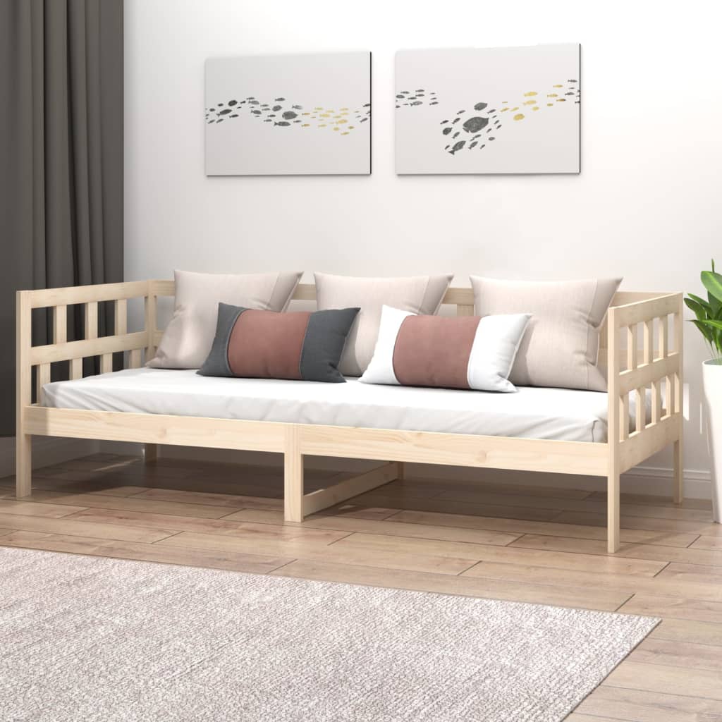 tömör fenyőfa kanapéágy 80x200 cm