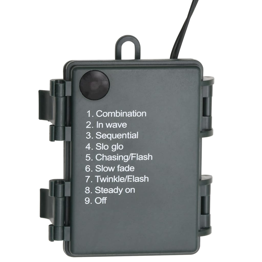 zöld PVC karácsonyi koszorú LED-ekkel 60 cm