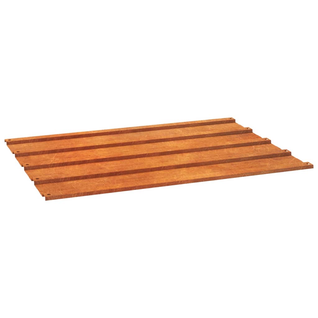 12 db rozsda színű corten acél tetőpanel 60 x 44 cm