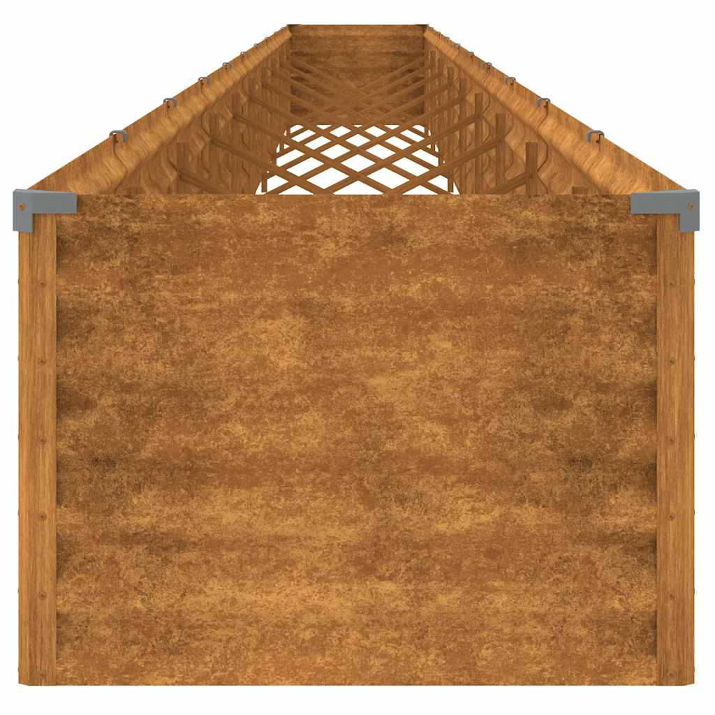 corten acél kerti magaságyás 960x50x36 cm