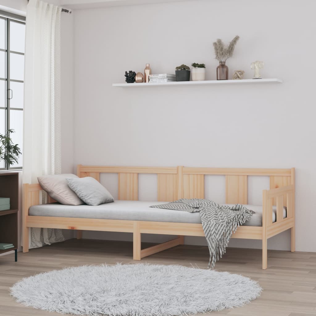 tömör fenyőfa kanapéágy 90 x 190 cm
