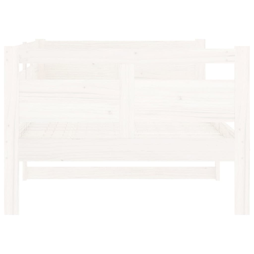 fehér tömör fenyőfa kanapéágy 90 x 200 cm