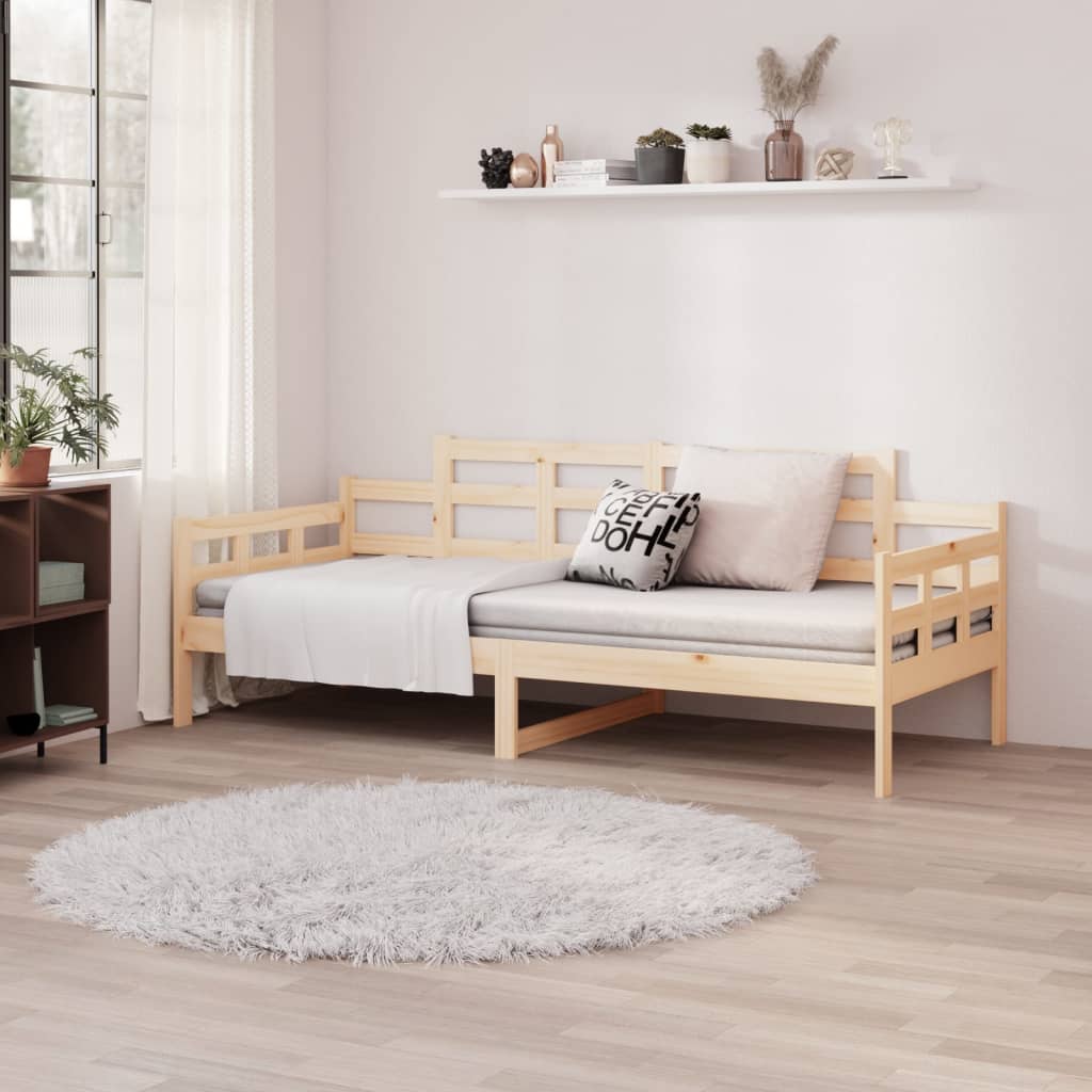 tömör fenyőfa kanapéágy 90 x 200 cm
