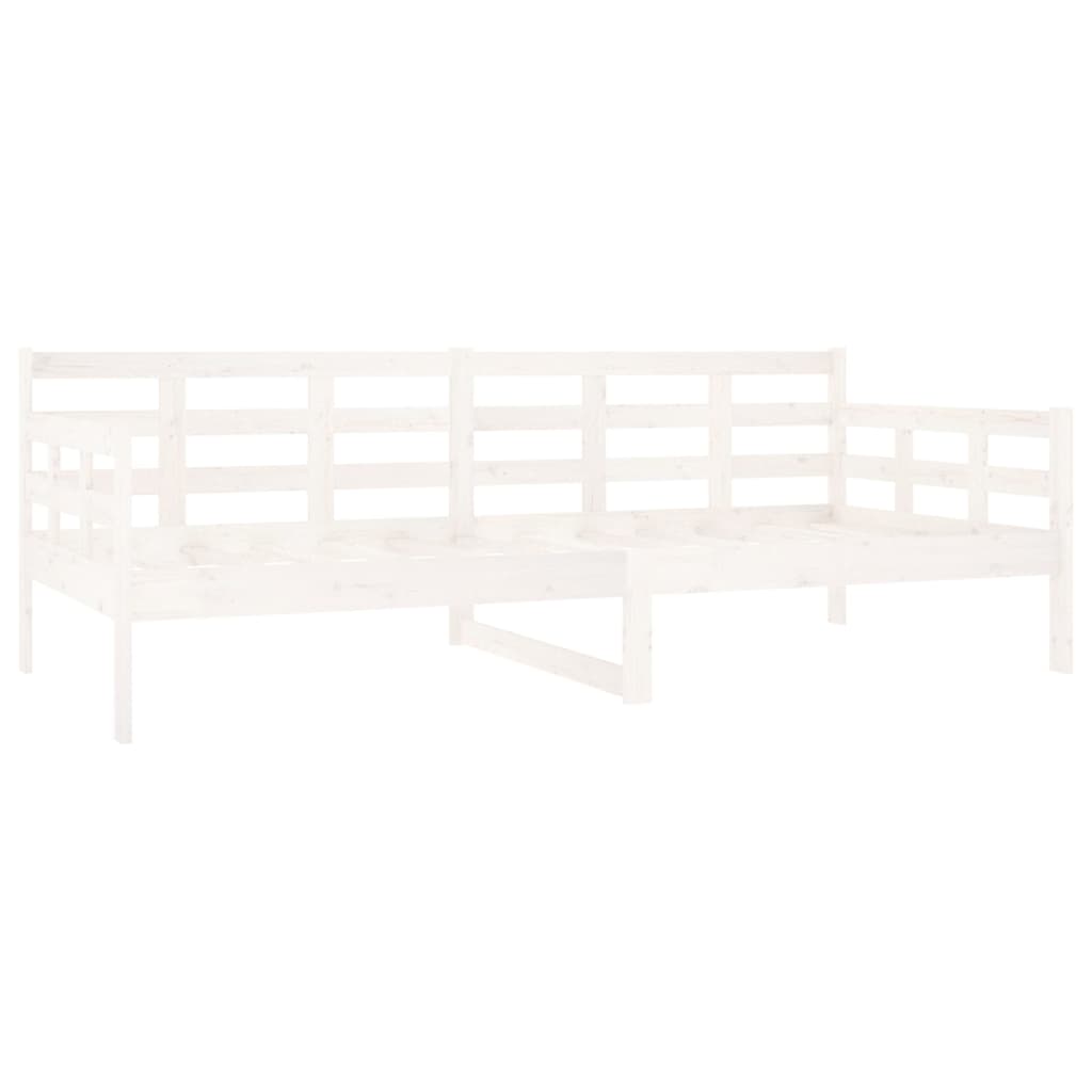 fehér tömör fenyőfa kanapéágy 90 x 200 cm