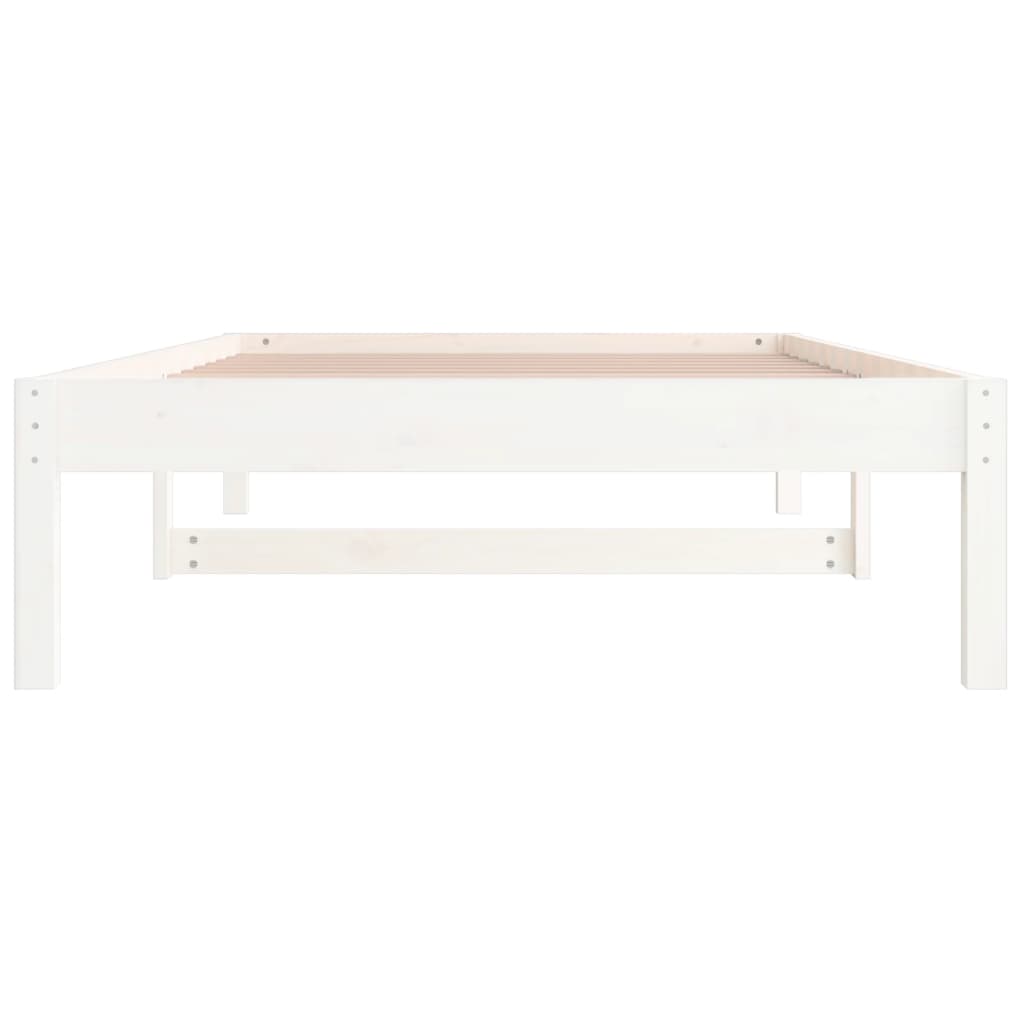 fehér tömör fenyőfa kanapéágy matrac nélkül 80 x 200 cm