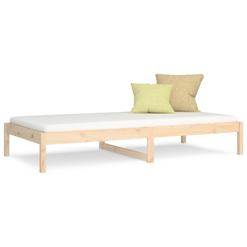 tömör fenyőfa kanapéágy 90 x 190 cm (Single)
