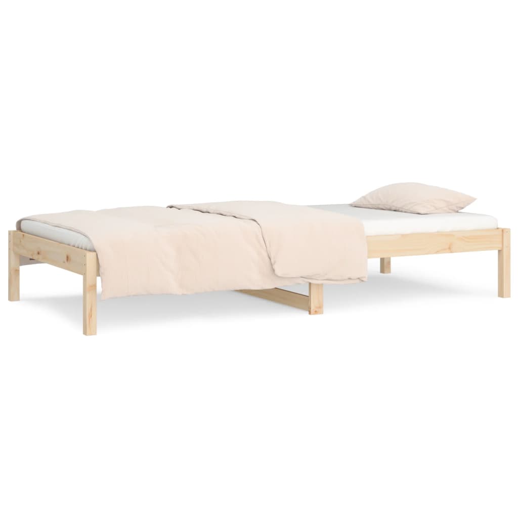 tömör fenyőfa kanapéágy 90 x 190 cm (Single)