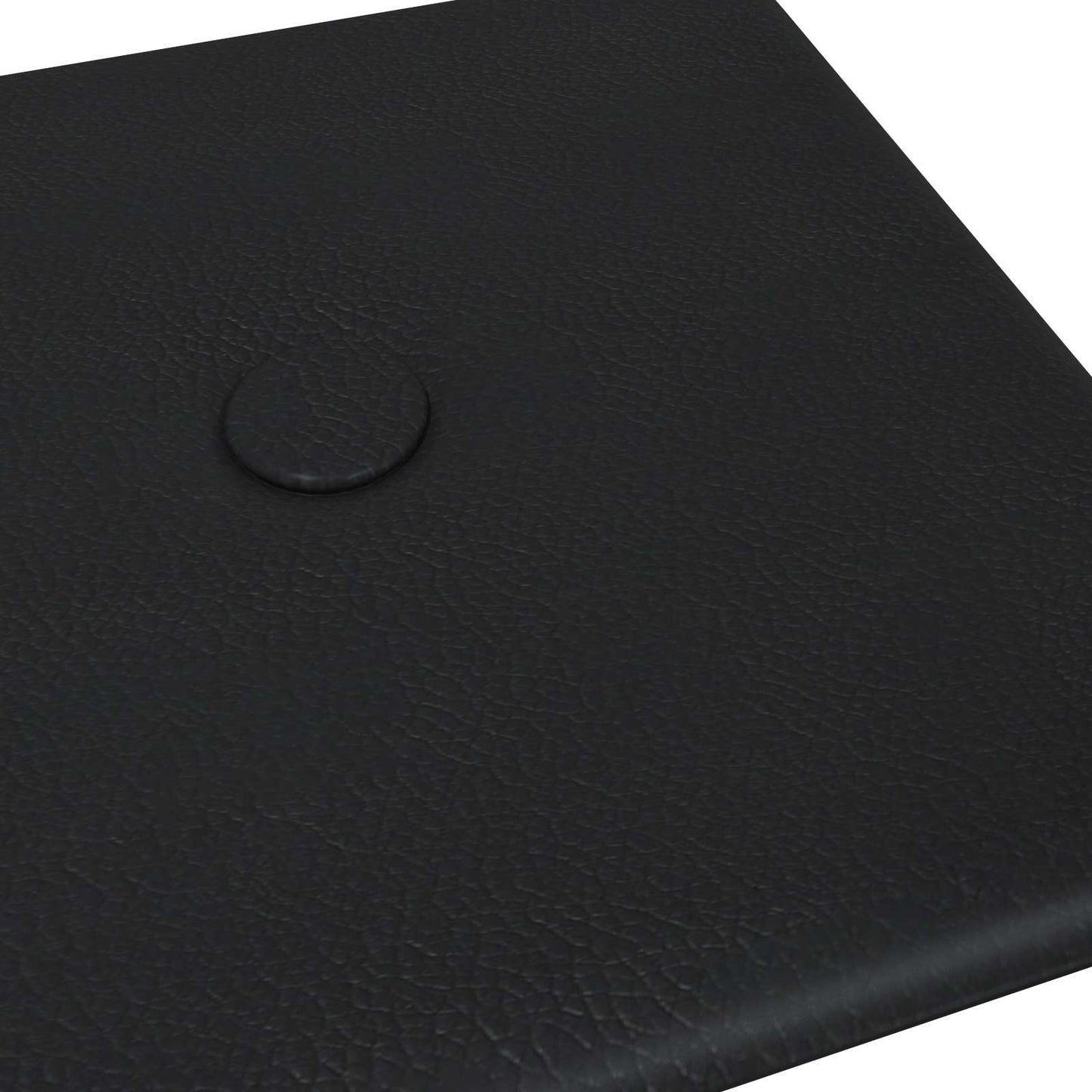 Fali Fejtámla 12 pcs Fekete 30 x 15 cm Műbőr