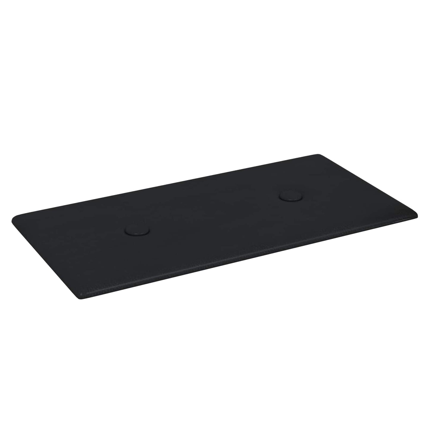 Fali Fejtámla 12 pcs Fekete 30 x 15 cm Műbőr