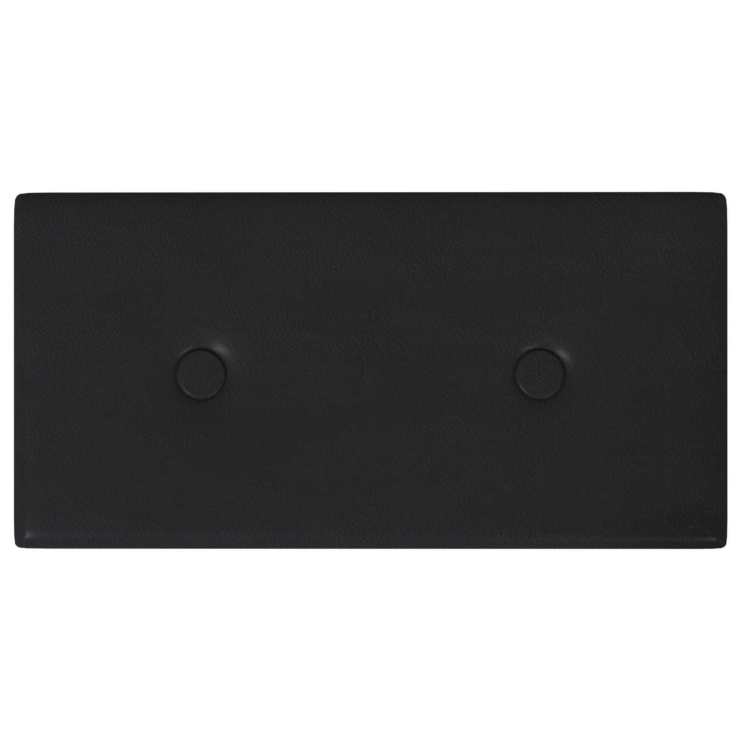 Fali Fejtámla 12 pcs Fekete 30 x 15 cm Műbőr
