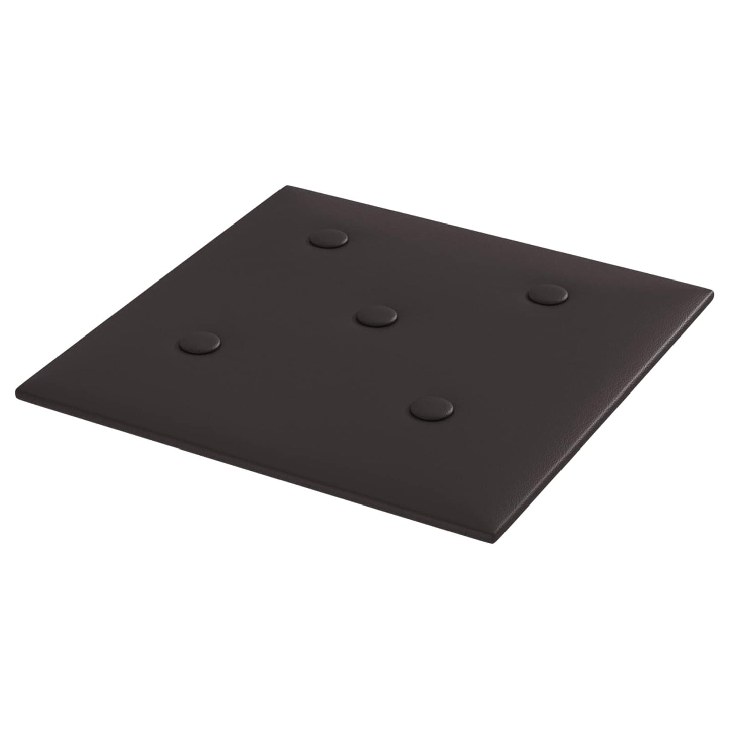 Fali Fejtámla 12 pcs Fekete 30 x 30 cm Műbőr