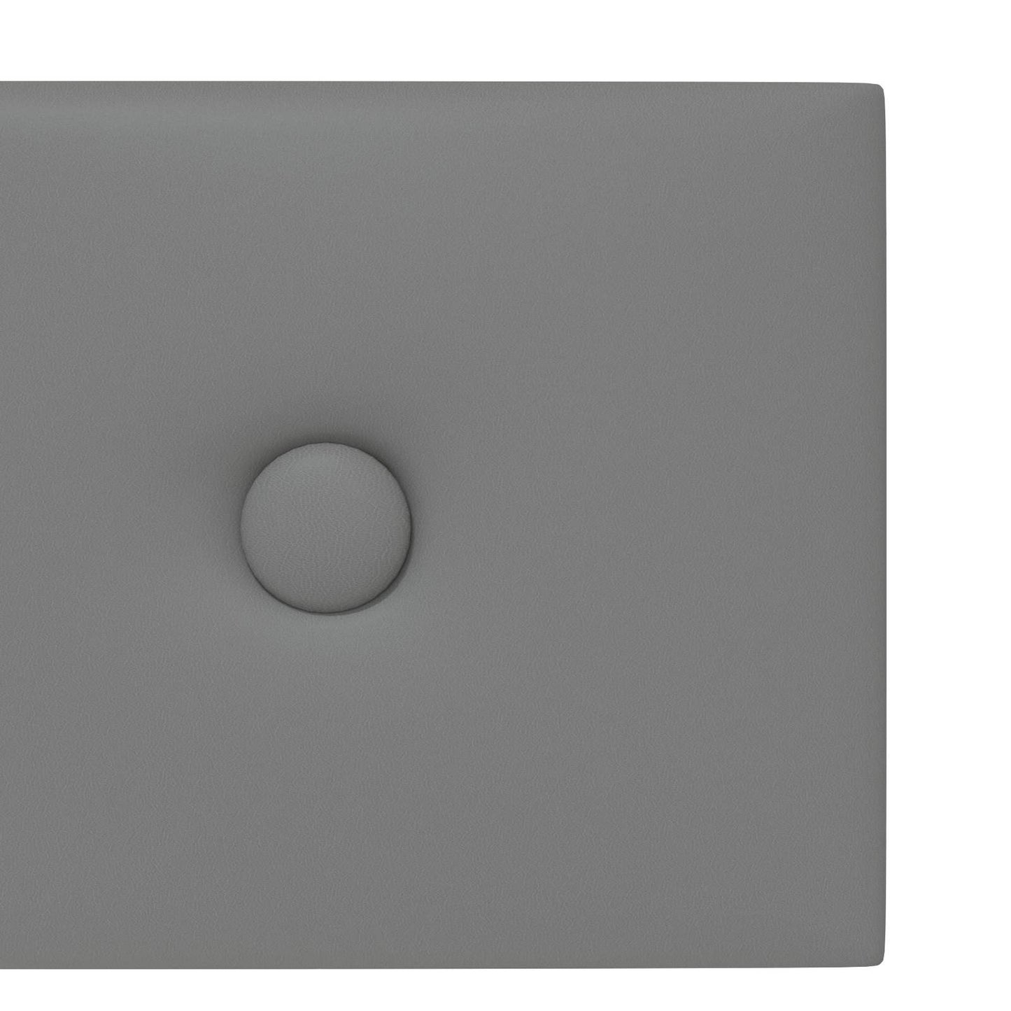 Fali Fejtámla 12 pcs Szürke 60 x 15 cm Műbőr