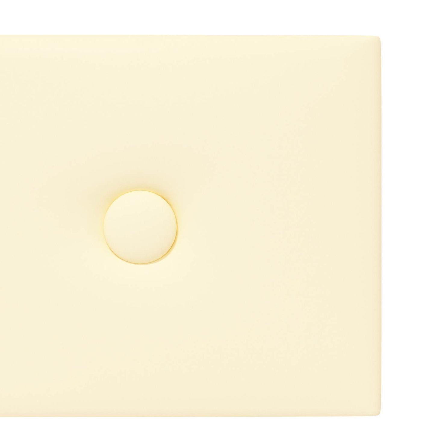Fali Fejtámla 12 pcs Krém 90 x 15 cm Műbőr