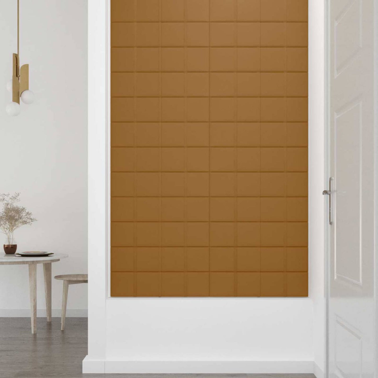 Fali Fejtámla 12 pcs Barna 60 x 15 cm Bársony
