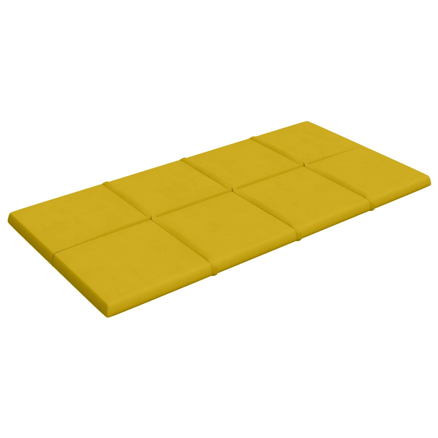 Fali Fejtámla 12 pcs Sárga 60 x 30 cm Bársony