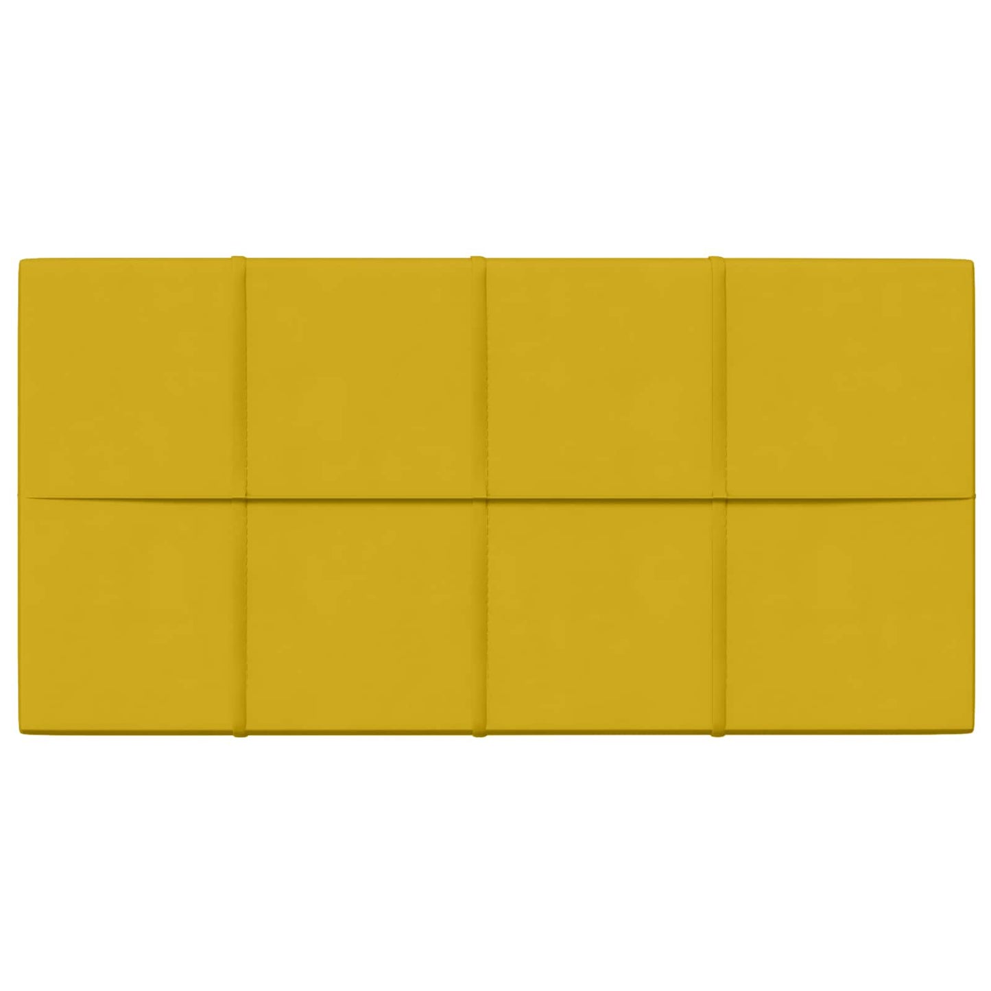 Fali Fejtámla 12 pcs Sárga 60 x 30 cm Bársony