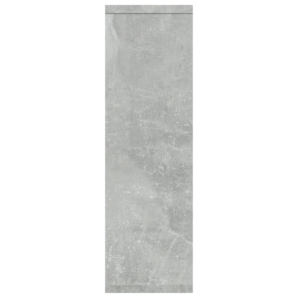 betonszürke szerelt fa fali polc 85 x 16 x 52,5 cm