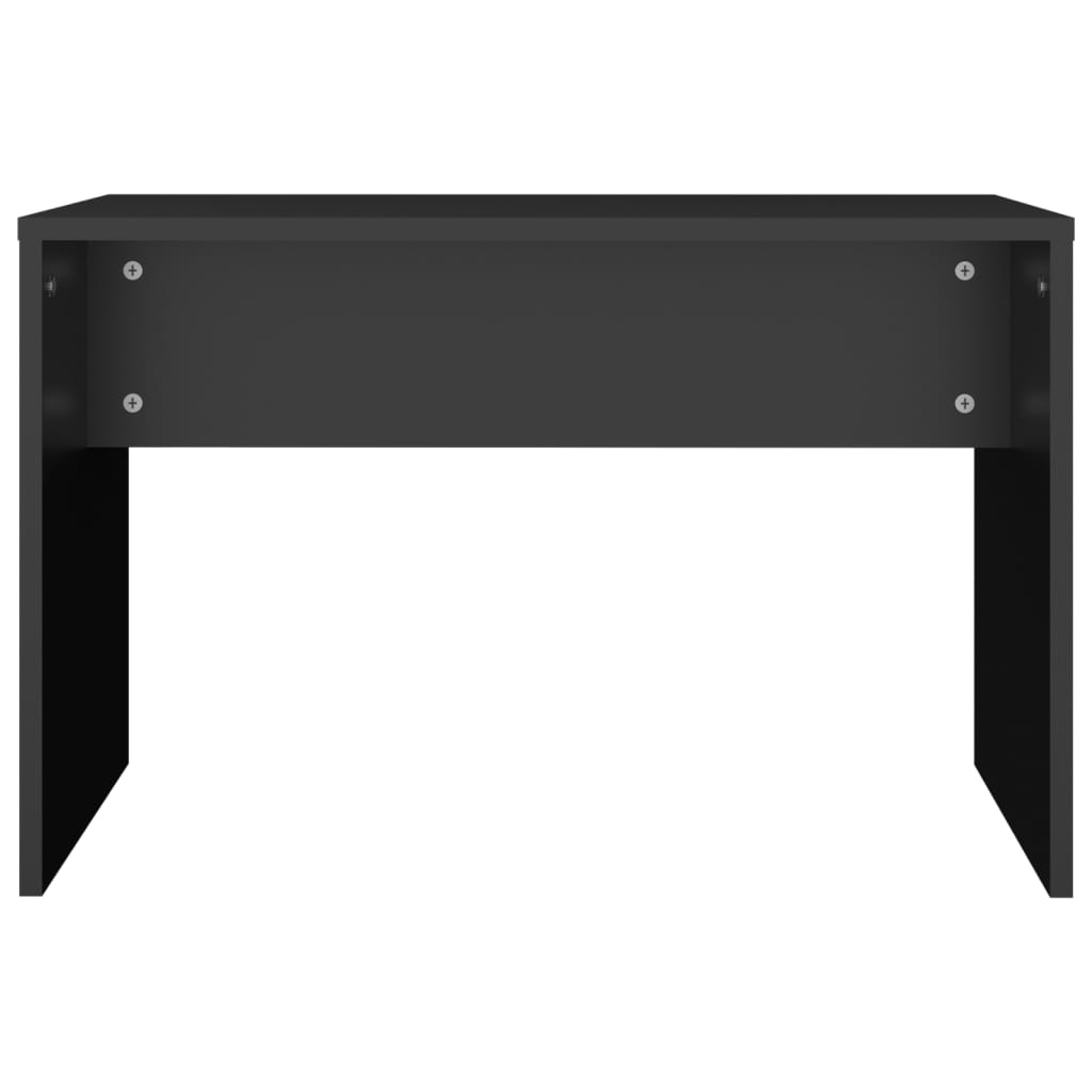 fekete szerelt fa fésülködőszék 70 x 35 x 45 cm
