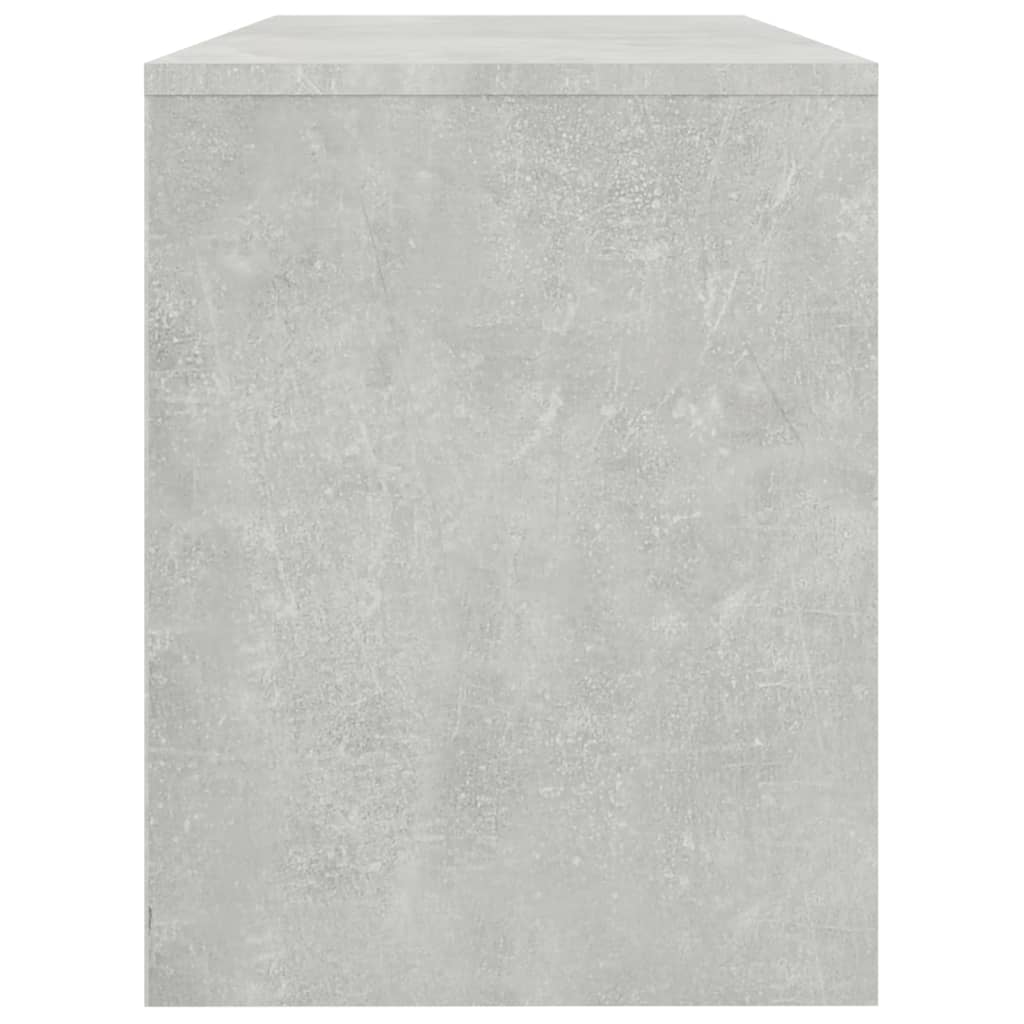 betonszürke szerelt fa fésülködőszék 70 x 35 x 45 cm