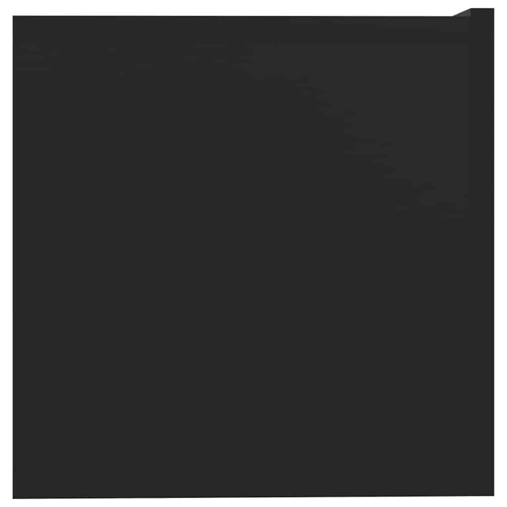 2 db fekete szerelt fa TV-szekrény 80 x 30 x 30 cm