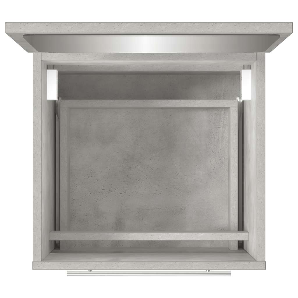 betonszürke tükrös fürdőszobaszekrény 41 x 38,5 x 48 cm
