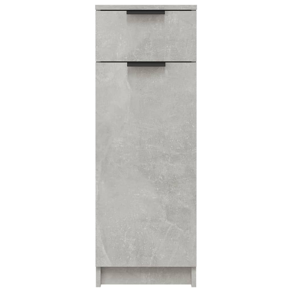 betonszürke szerelt fa fürdőszobaszekrény 32 x 34 x 90 cm