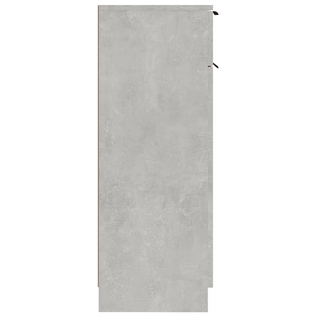 betonszürke szerelt fa fürdőszobaszekrény 32 x 34 x 90 cm