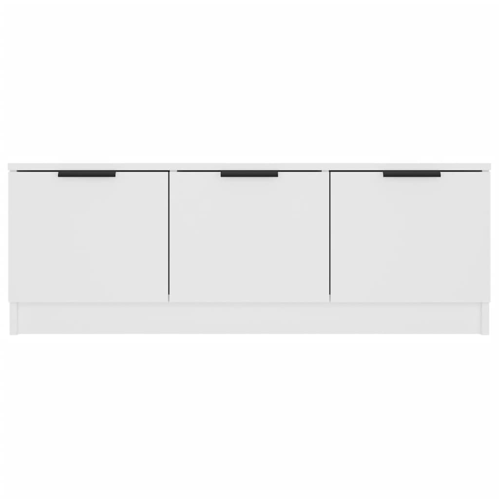 fehér szerelt fa TV-szekrény 102 x 35 x 36,5 cm