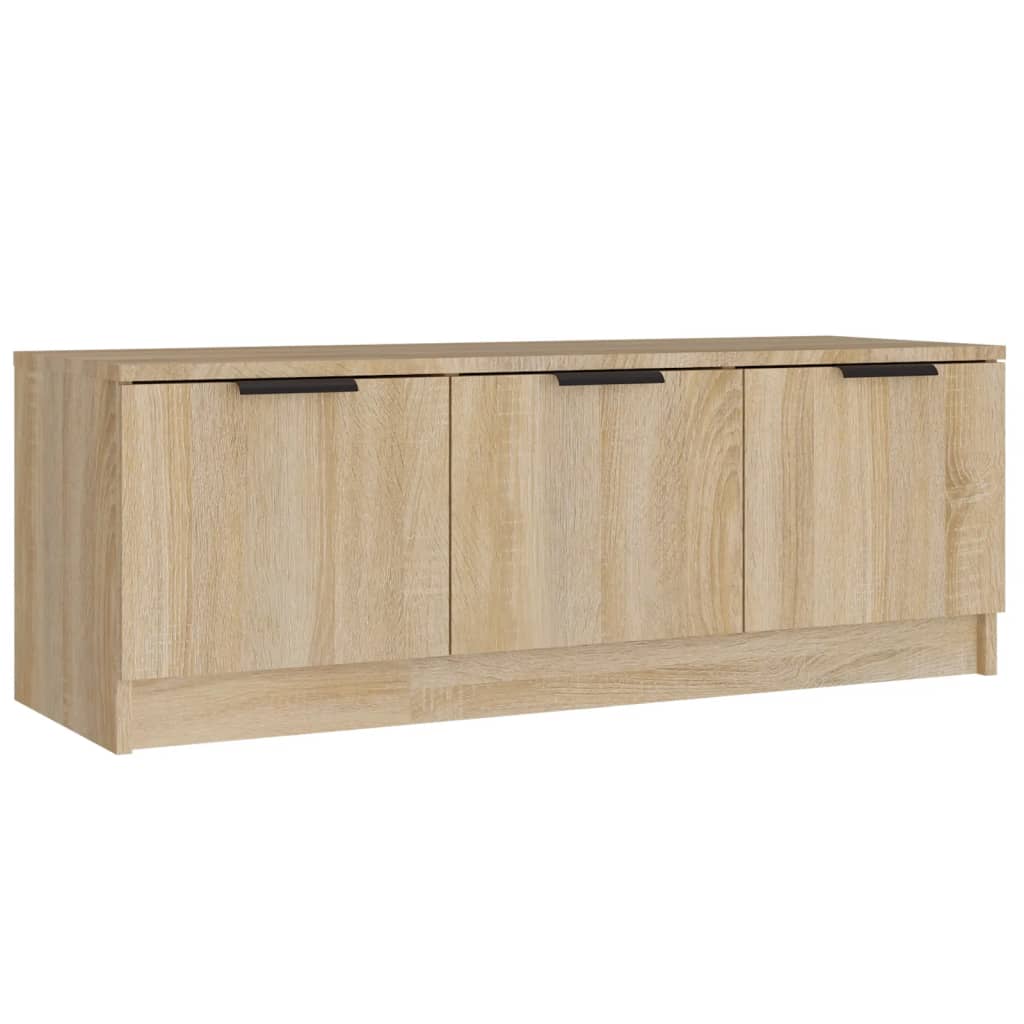 sonoma tölgy színű szerelt fa TV-szekrény 102 x 35 x 36,5 cm