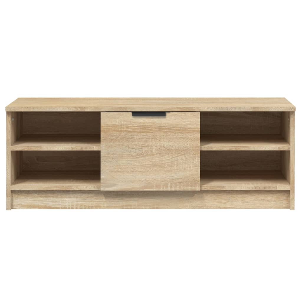 sonoma-tölgyszínű szerelt fa TV-szekrény 102 x 35,5 x 36,5 cm