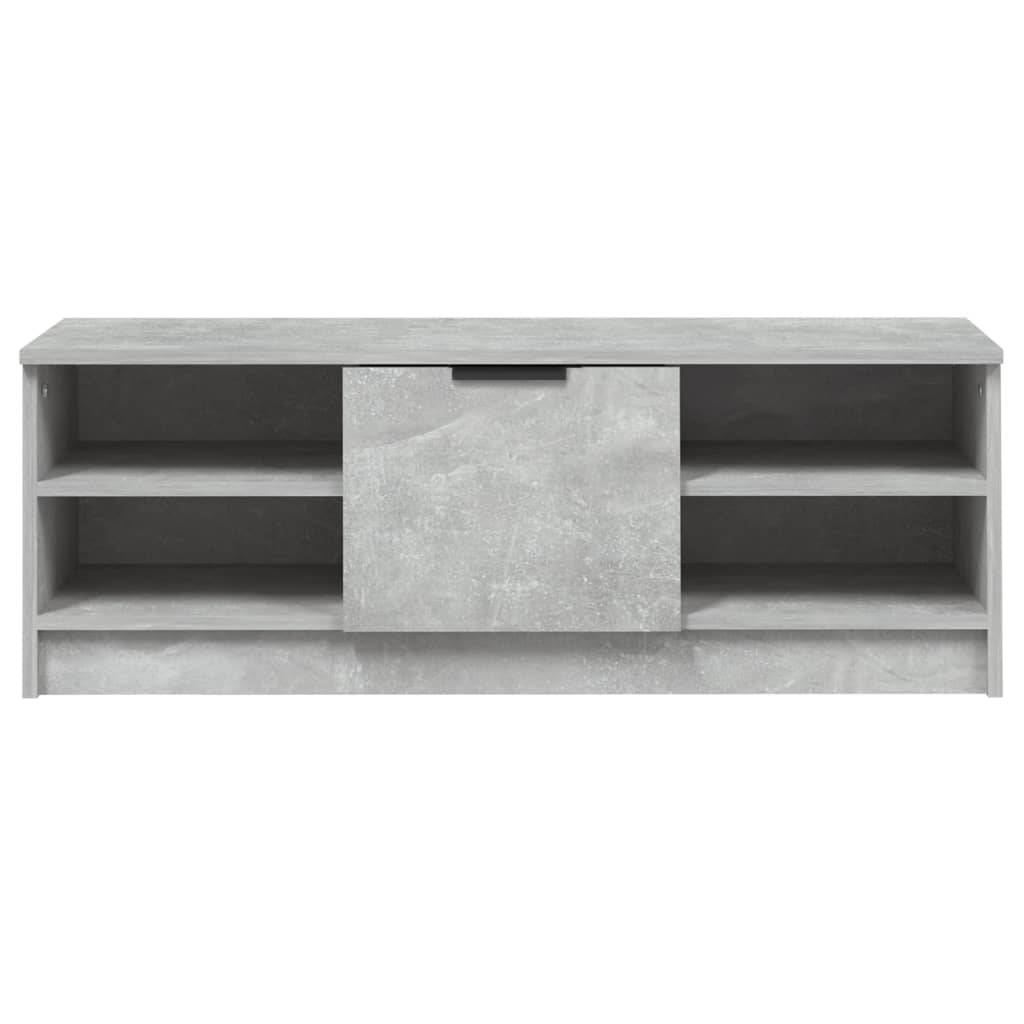 betonszürke szerelt fa TV-szekrény 102 x 35,5 x 36,5 cm