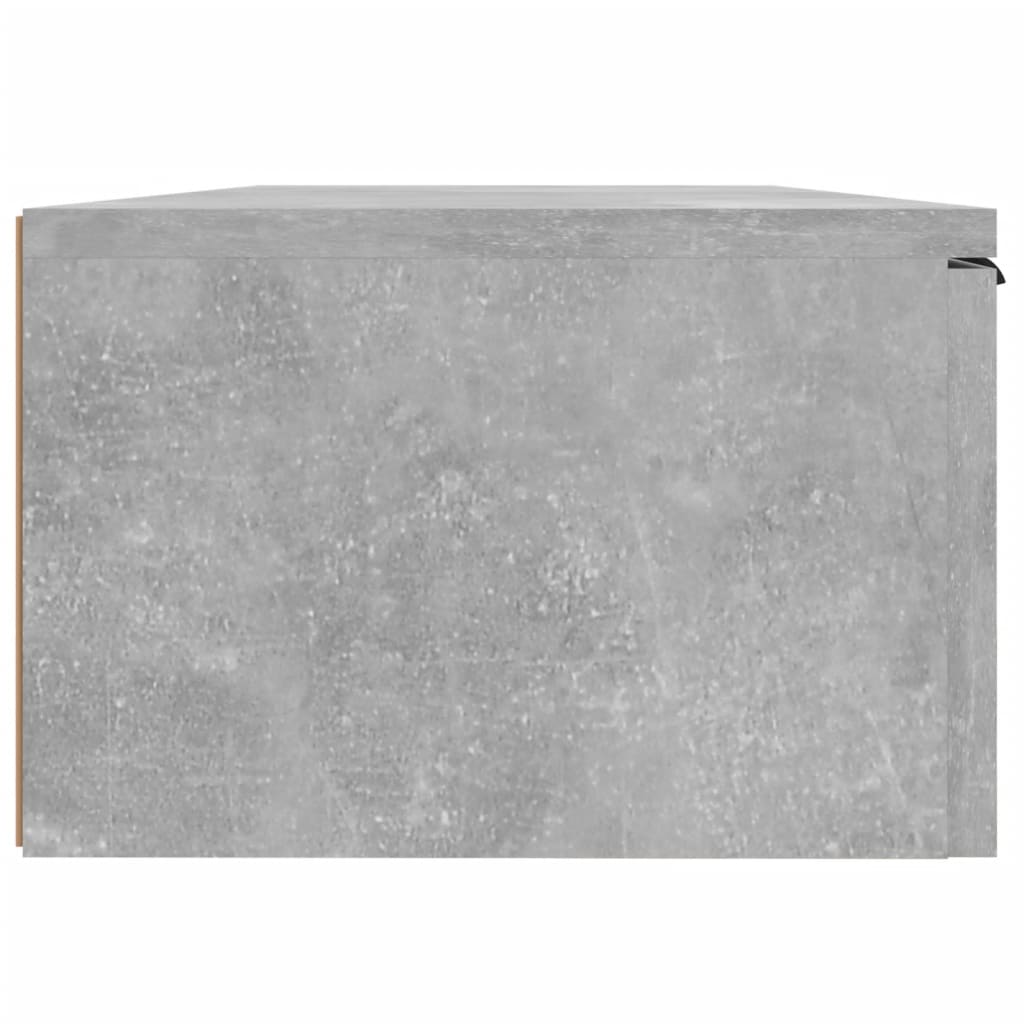 betonszürke szerelt fa faliszekrény 68 x 30 x 20 cm