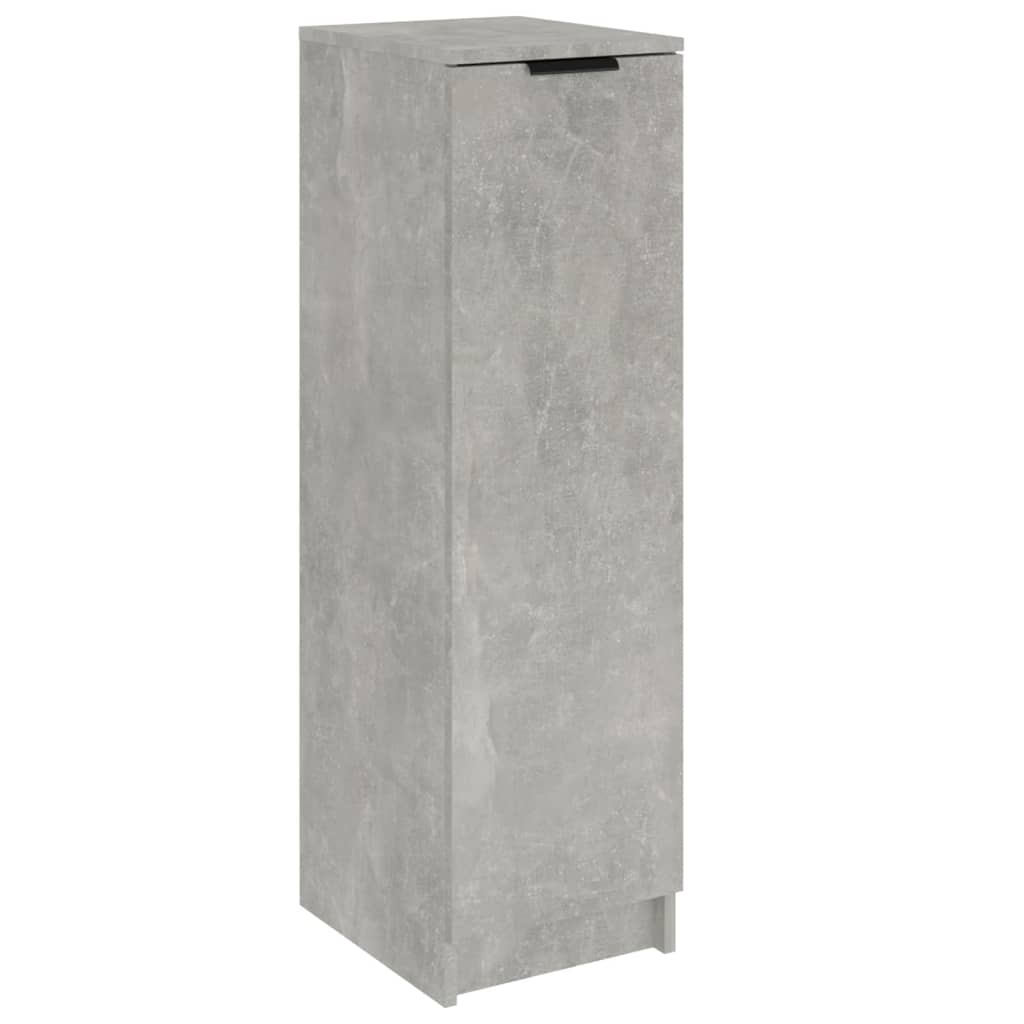 betonszürke szerelt fa cipősszekrény 30 x 35 x 100 cm