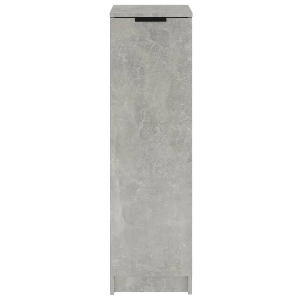 betonszürke szerelt fa cipősszekrény 30 x 35 x 100 cm