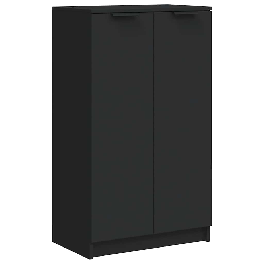 fekete szerelt fa cipőszekrény 59 x 35 x 100 cm